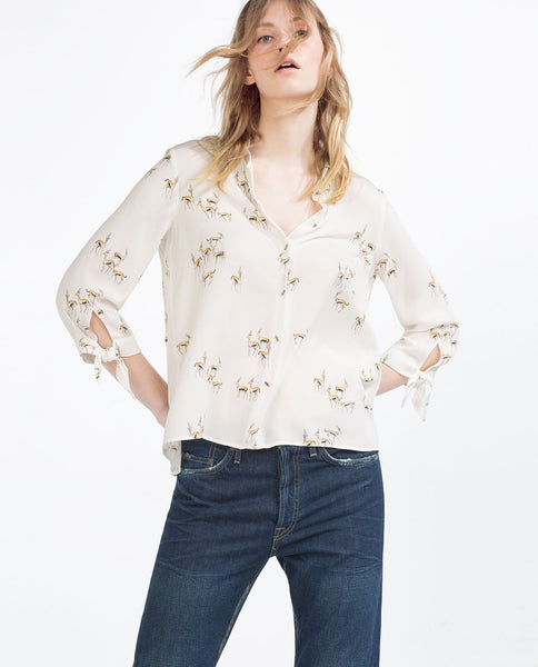GAZELLE PRINT SHIRT