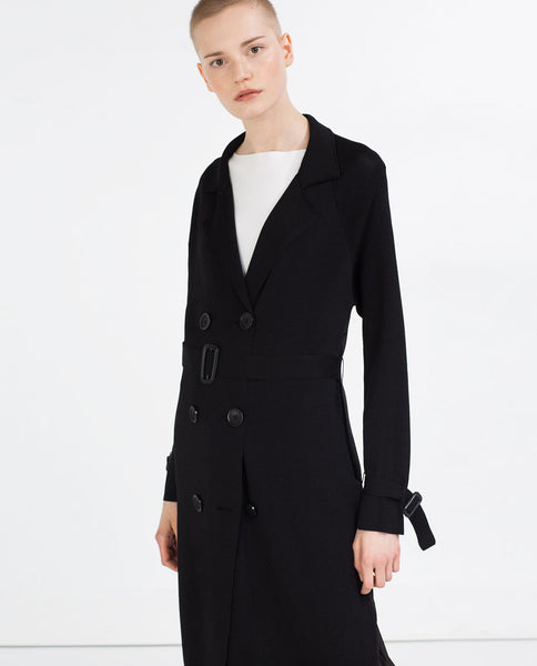 CONTRAST TRENCH COAT