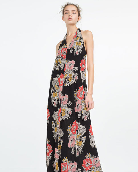 HALTER-NECK DRESS