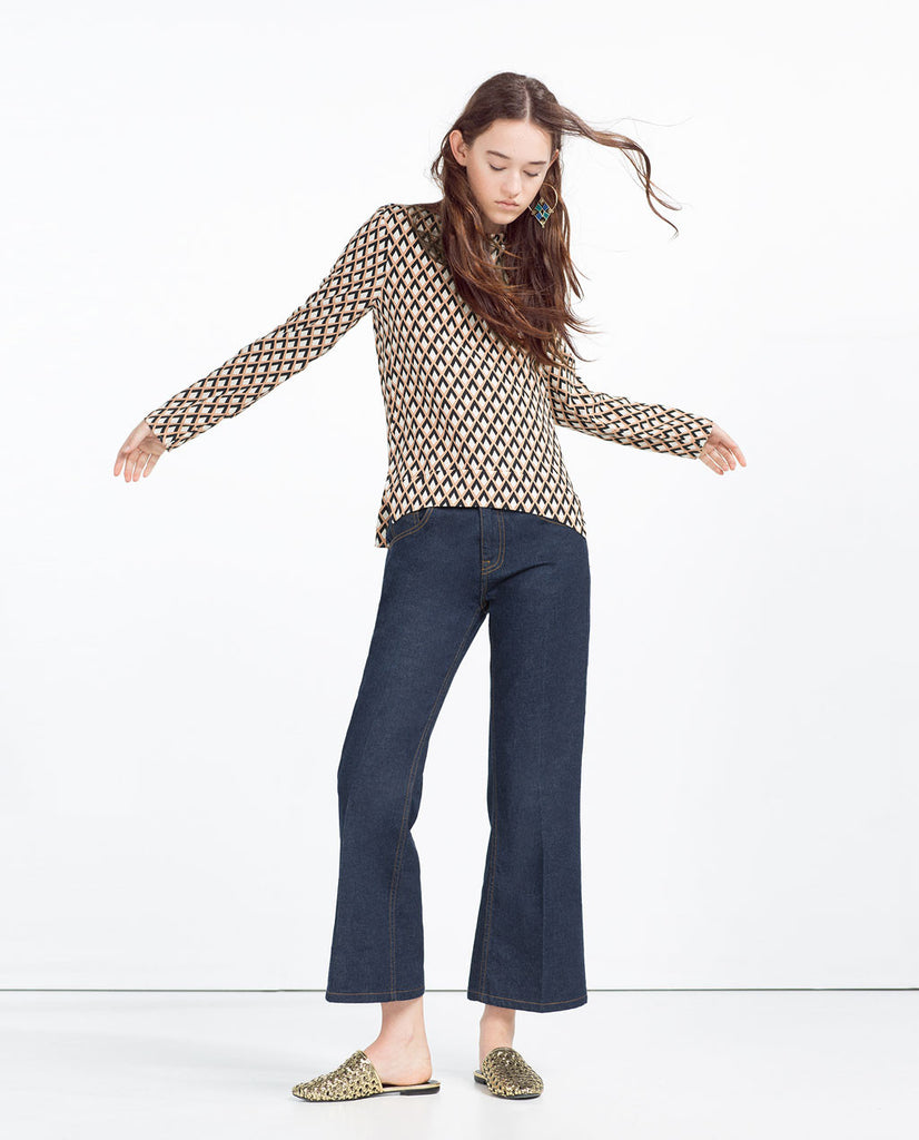 GEOMETRIC PRINT TOP