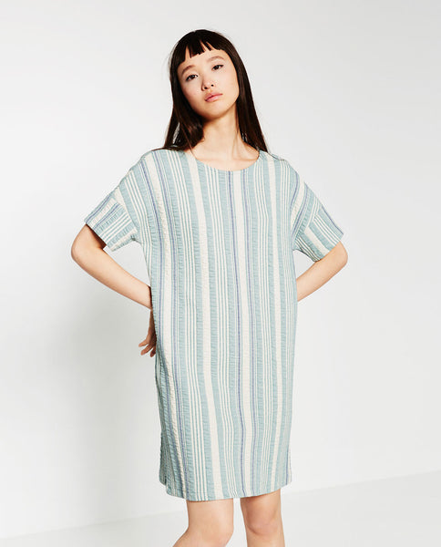 JACQUARD STRIPED DRESS