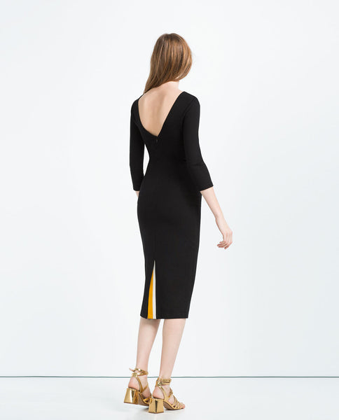 DRESS WITH BACK VENT